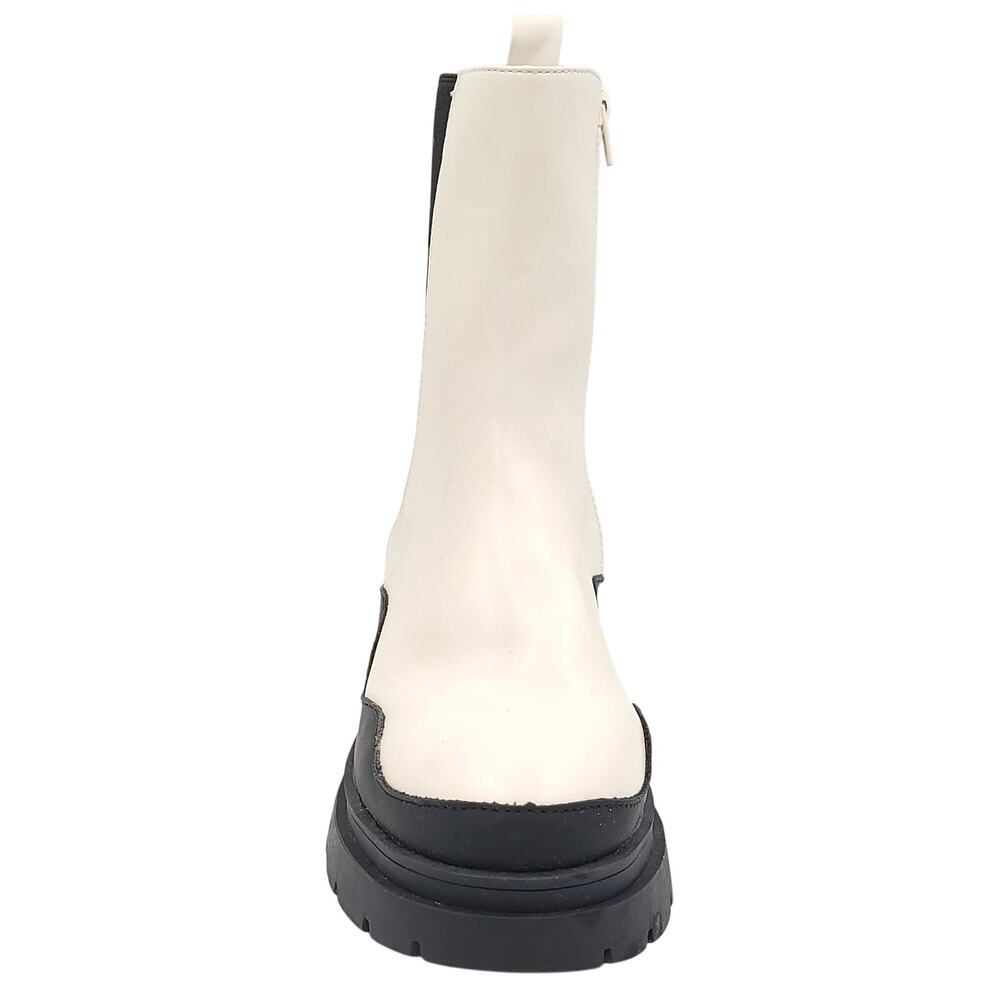Wild Pair Women Grayce Platform Chelsea Booties Size US 9.5M Ivory White - Picture 4 of 8